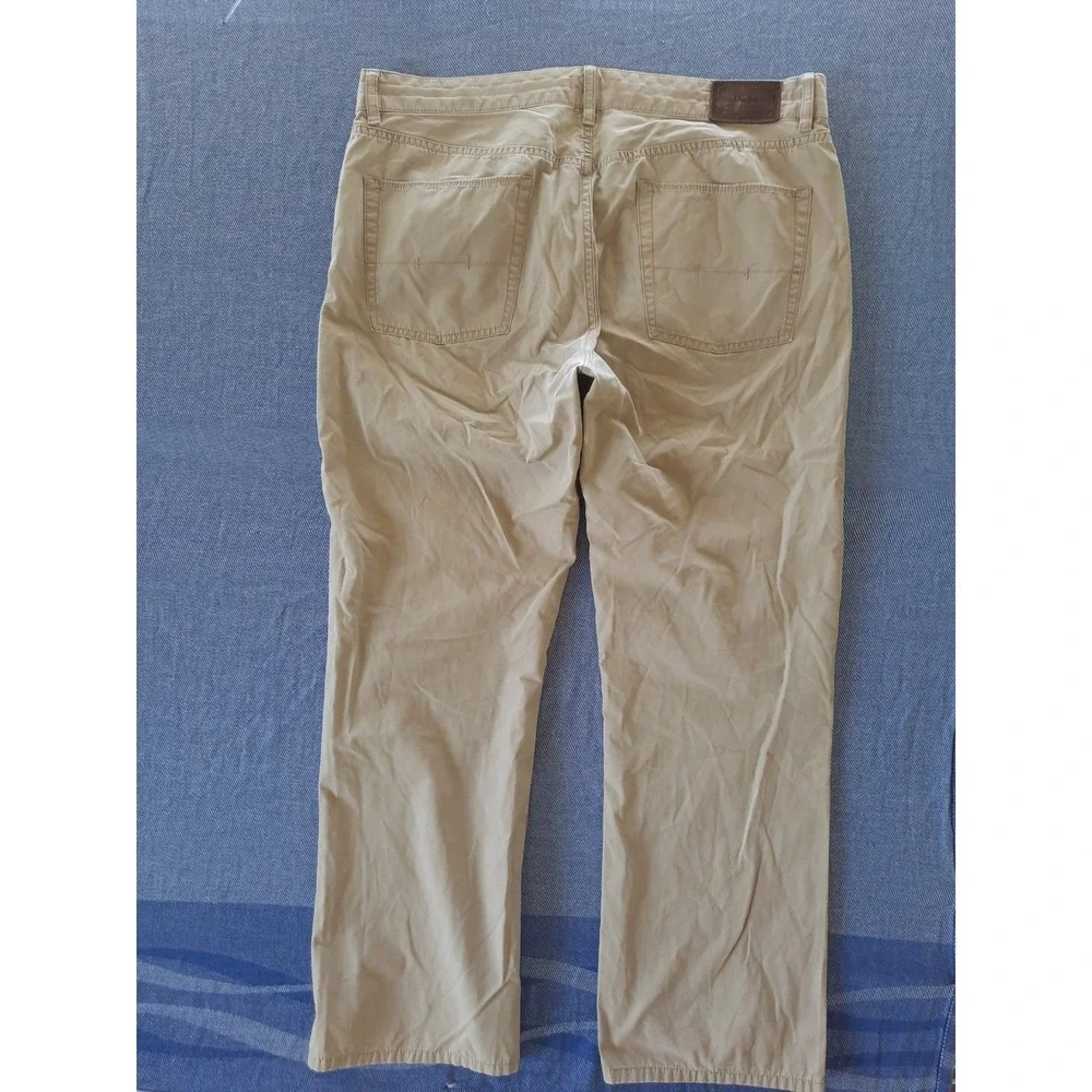 Polo Ralph Lauren Mens Chino Pants Straight Leg Brown Cotton 38x29 pocket logo